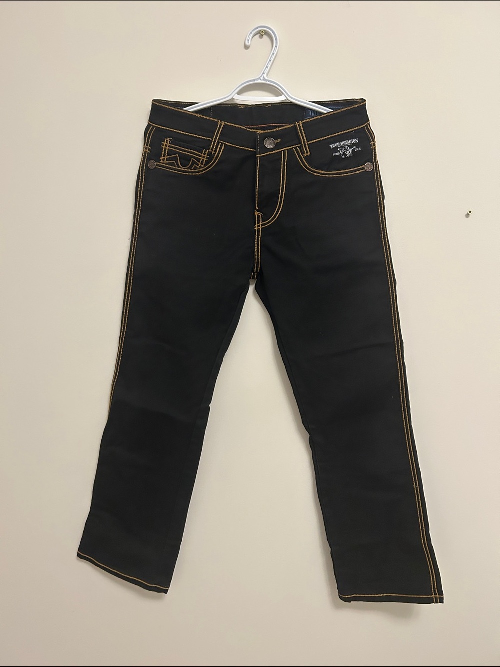 True Religion Dark Wash Contrast Stitch Jeans Y2K Men’s